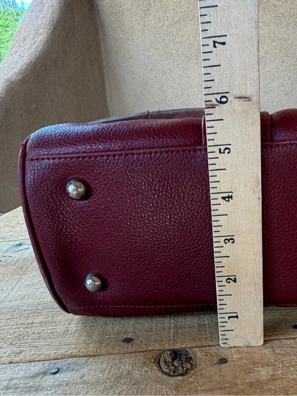 Darci Burgundy Laptop Tote Business Bag Shoulder Strap & Expansion Snaps Unisex